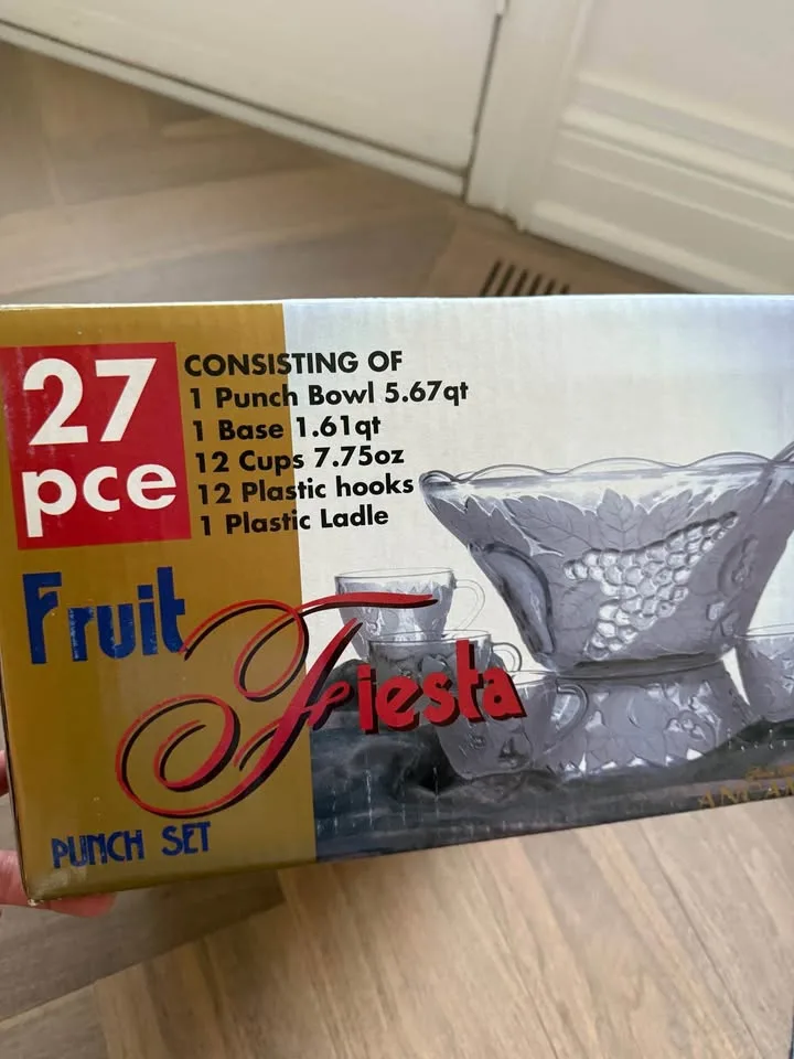 27 pc Fruit Fiesta Punch Set party server ware event set drinks image indicator(3)