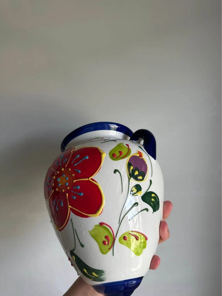 Hand-Painted Talavera Style Ceramic Vases & Wall Pockets - photo 5