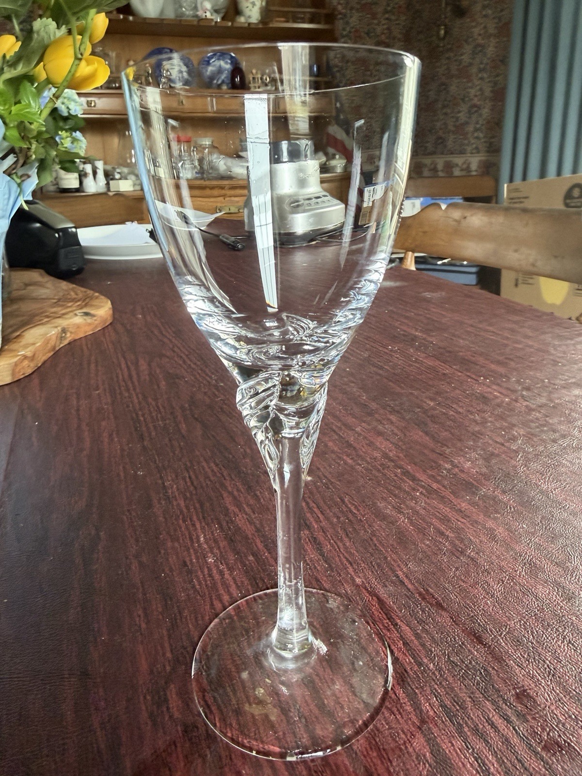 10 Vintage SPIEGELAU Crystal Wine Glasses Giselle Line - photo 2