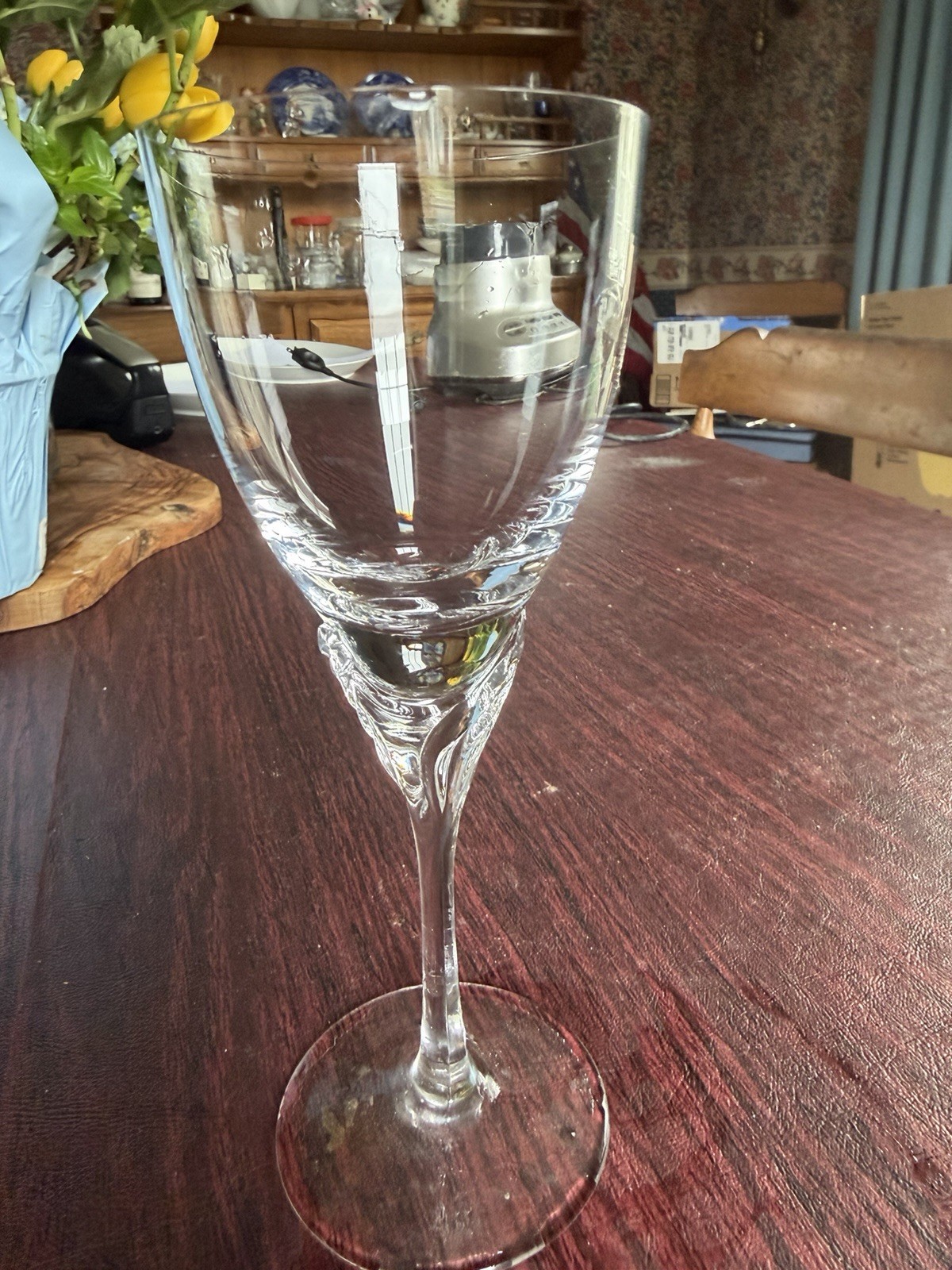 10 Vintage SPIEGELAU Crystal Wine Glasses Giselle Line - photo 4