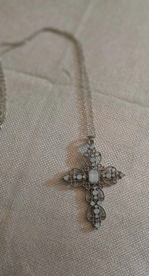 New Gemstone Cross Pendant Necklace - photo 2