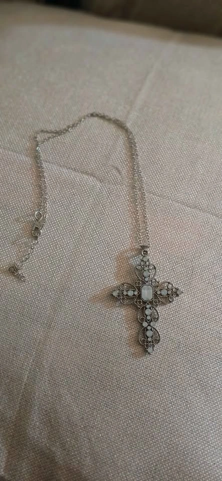 New Gemstone Cross Pendant Necklace - photo 3