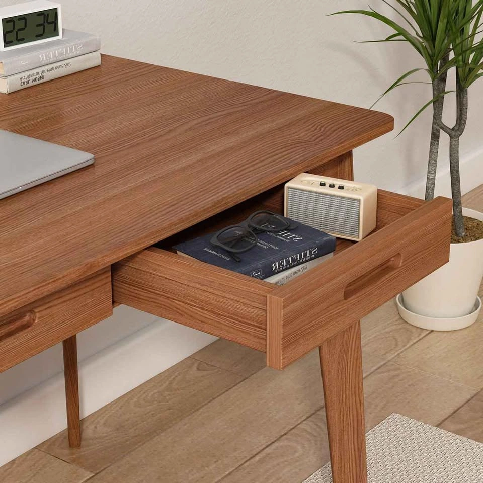 Wayfair Solid Wood Computer Desk - 47.2" | 2 Drawers | Staging O - photo 4