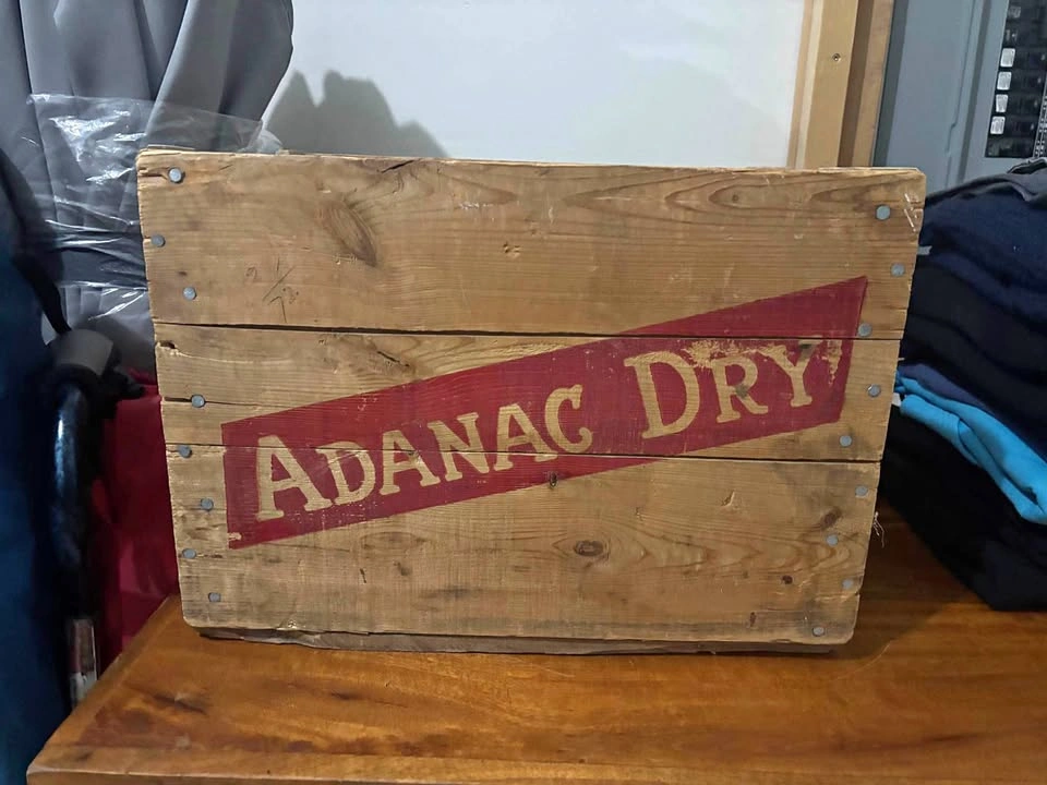 Antique Adanac Dry Wooden Crate