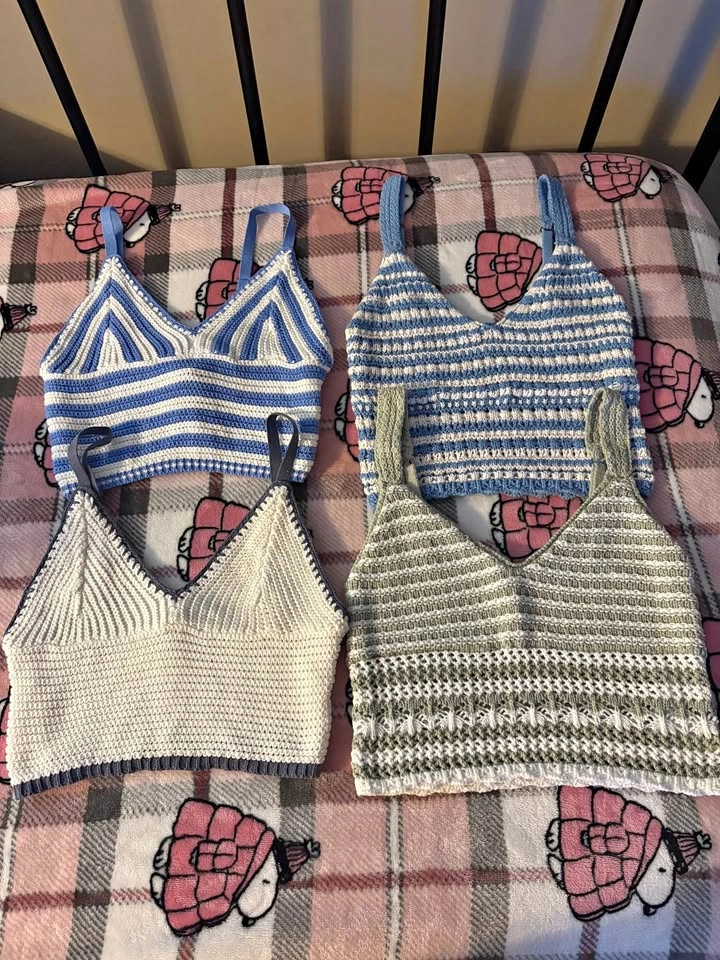 Hollister crocheted tank tops