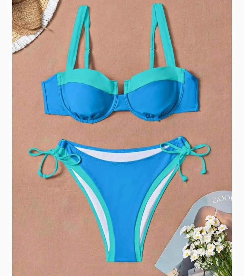 New Woman's Size Small Blue Bikini