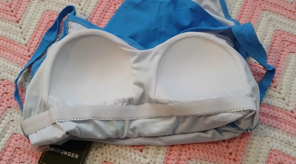 New Aidonger Woman's Medium Blue Swimsuit - photo 3