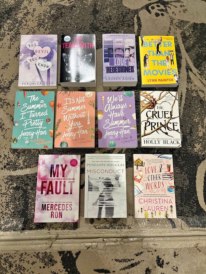 Variety of romance books for sale