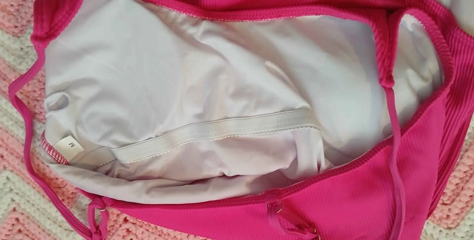 NEW Hot Pink 1 Piece Swimsuit Medium Woman's - photo 3