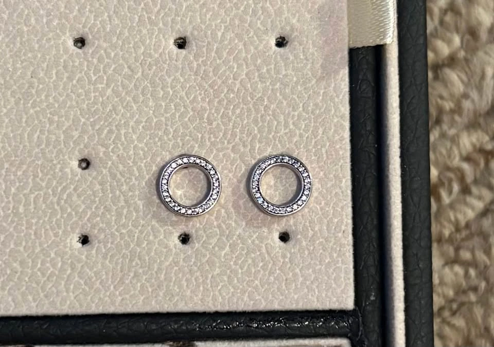 Pandora Sparkling Circle Stud Earrings - photo 2