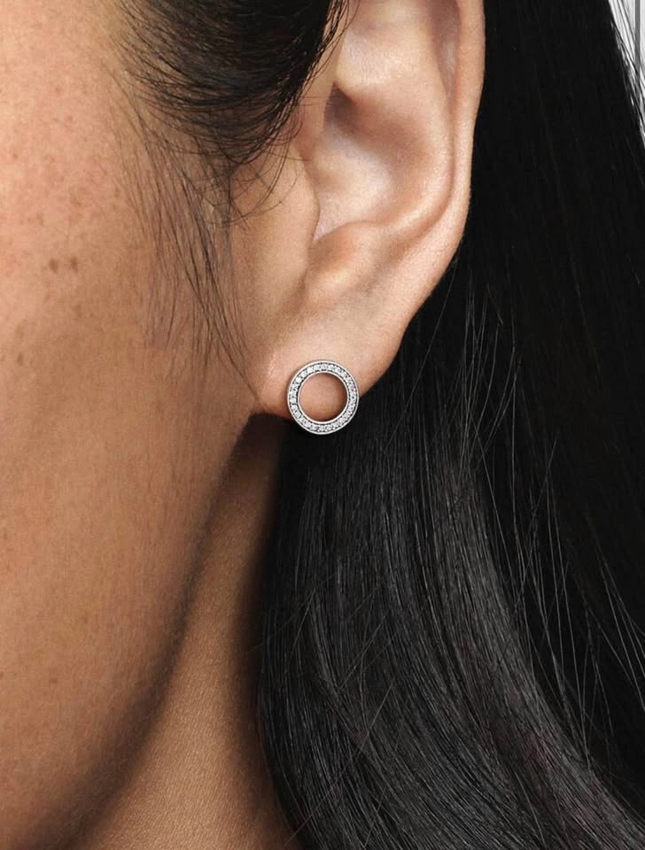 Pandora Sparkling Circle Stud Earrings - photo 4