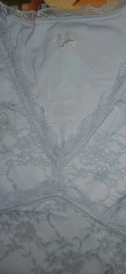 New Baby Blue Lace XL Bodysuit - photo 5