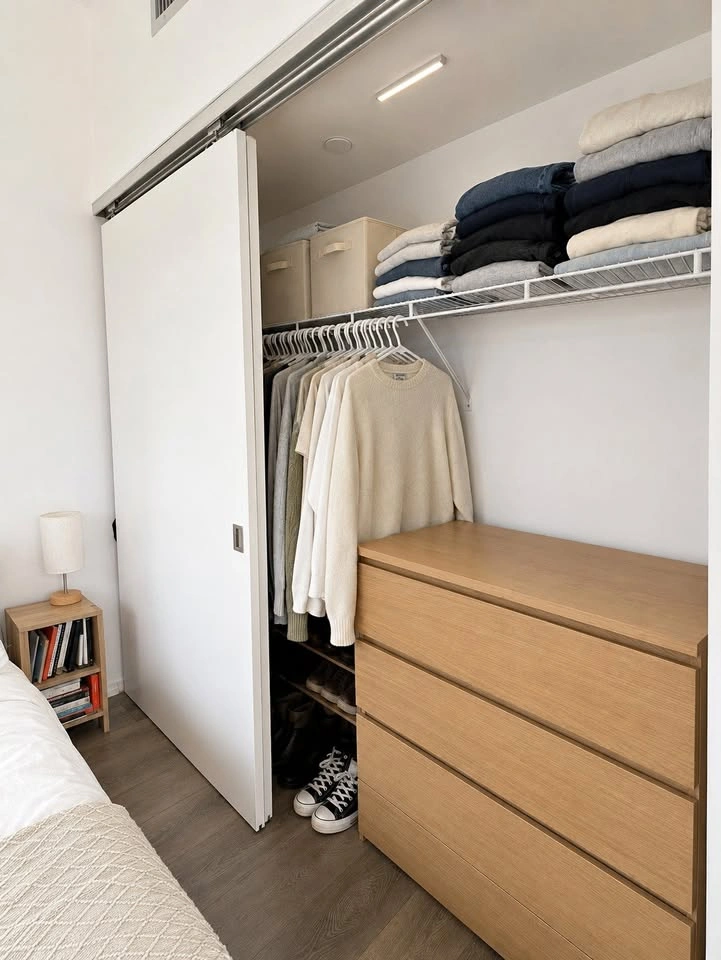 IKEA MALM 4-Drawer Dresser – Oak Finish