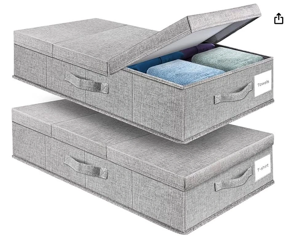 Underbed Storage Containers x2
