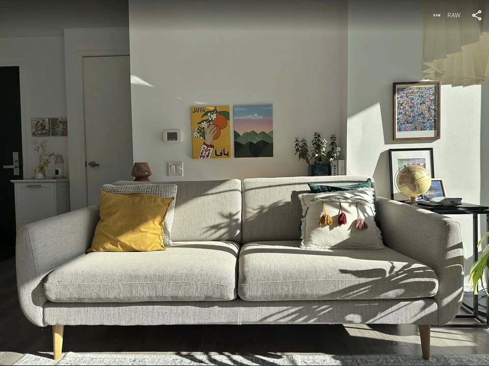 IKEA SMEDSTORP Sectional Sofa – Grey, Excellent Condition