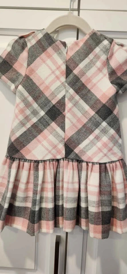 Pink and Grey Plaid Girl's Dress (3T) - photo 3