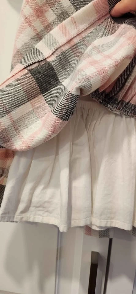 Pink and Grey Plaid Girl's Dress (3T) - photo 4