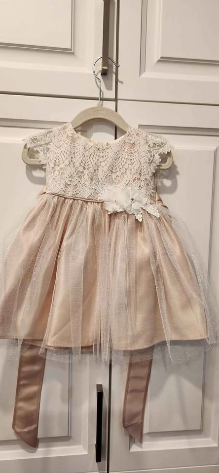 Pretty Lace Special Occasion Dress (toddler girl size 12M)