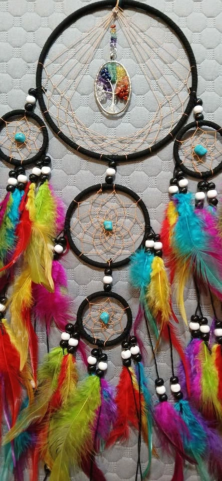 New Colorful Chakra and Turquoise Gemstones Tree of Life Dreamca - photo 2