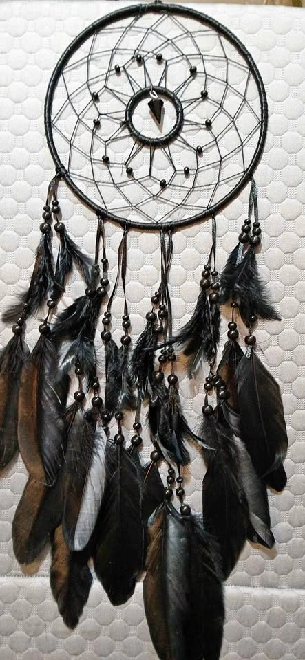 New Black Crystal Dreamcatcher 30 Inch