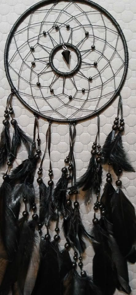 New Black Crystal Dreamcatcher 30 Inch - photo 2