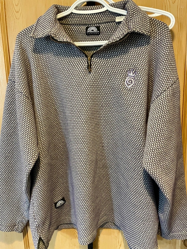 Vintage Overkill Canada Quarter-Zip Textured Pullover