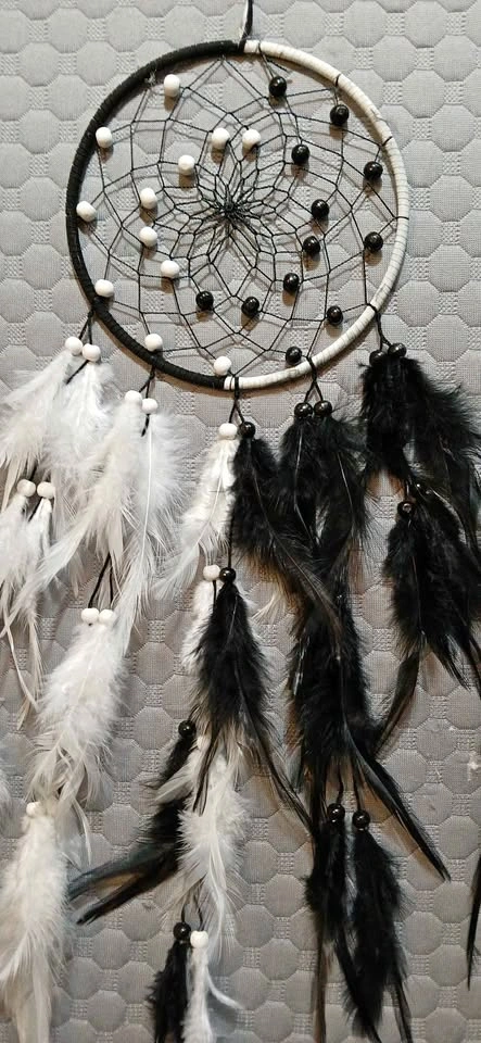New Black and White Dreamcatcher 28 inch