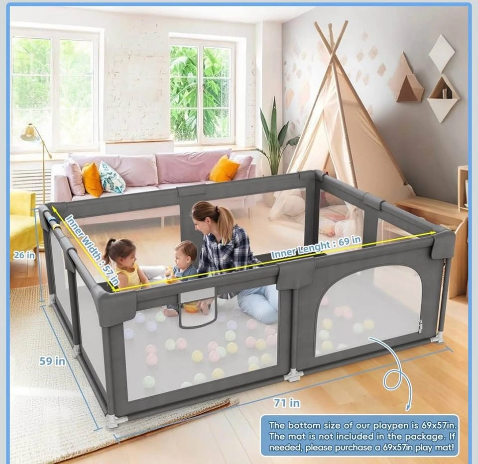 Palopalo Baby Playpen 71"x59" Extra Large Playard - photo 2