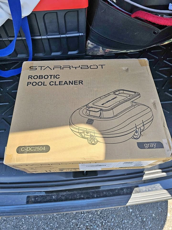 Cordless Robotic Pool Cleaner with Dual Motors