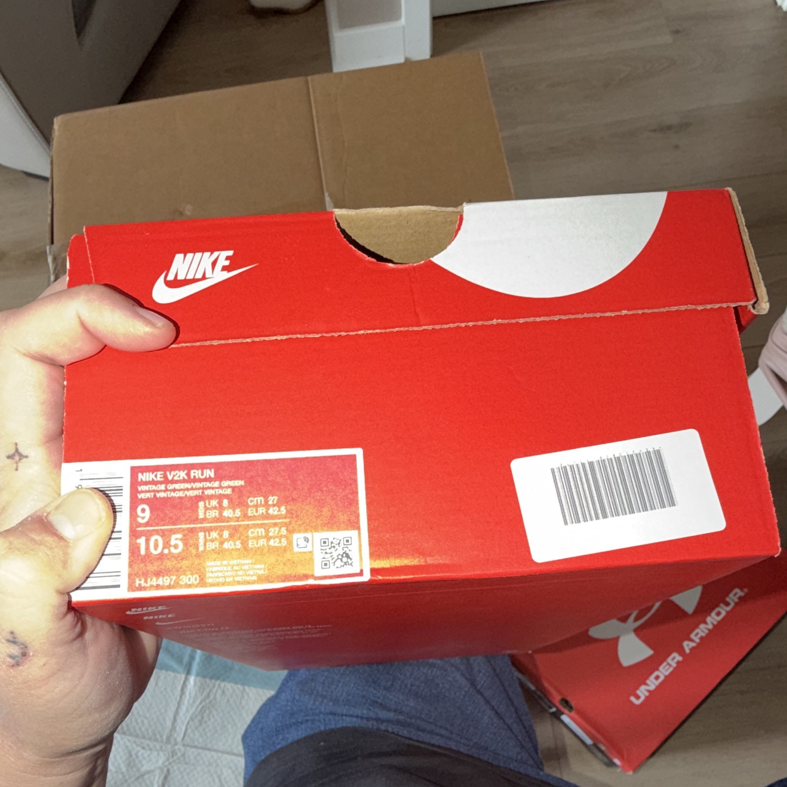 Nike V2K Run Vintage Green Low Top Sneakers HJ4497-300 - photo 2