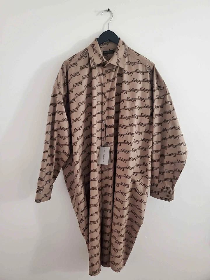 Authentic Balenciaga BB Monogram Poplin Jacket Sz: 40