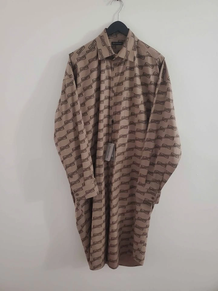 Authentic Balenciaga BB Monogram Poplin Jacket Sz: 40 - photo 2