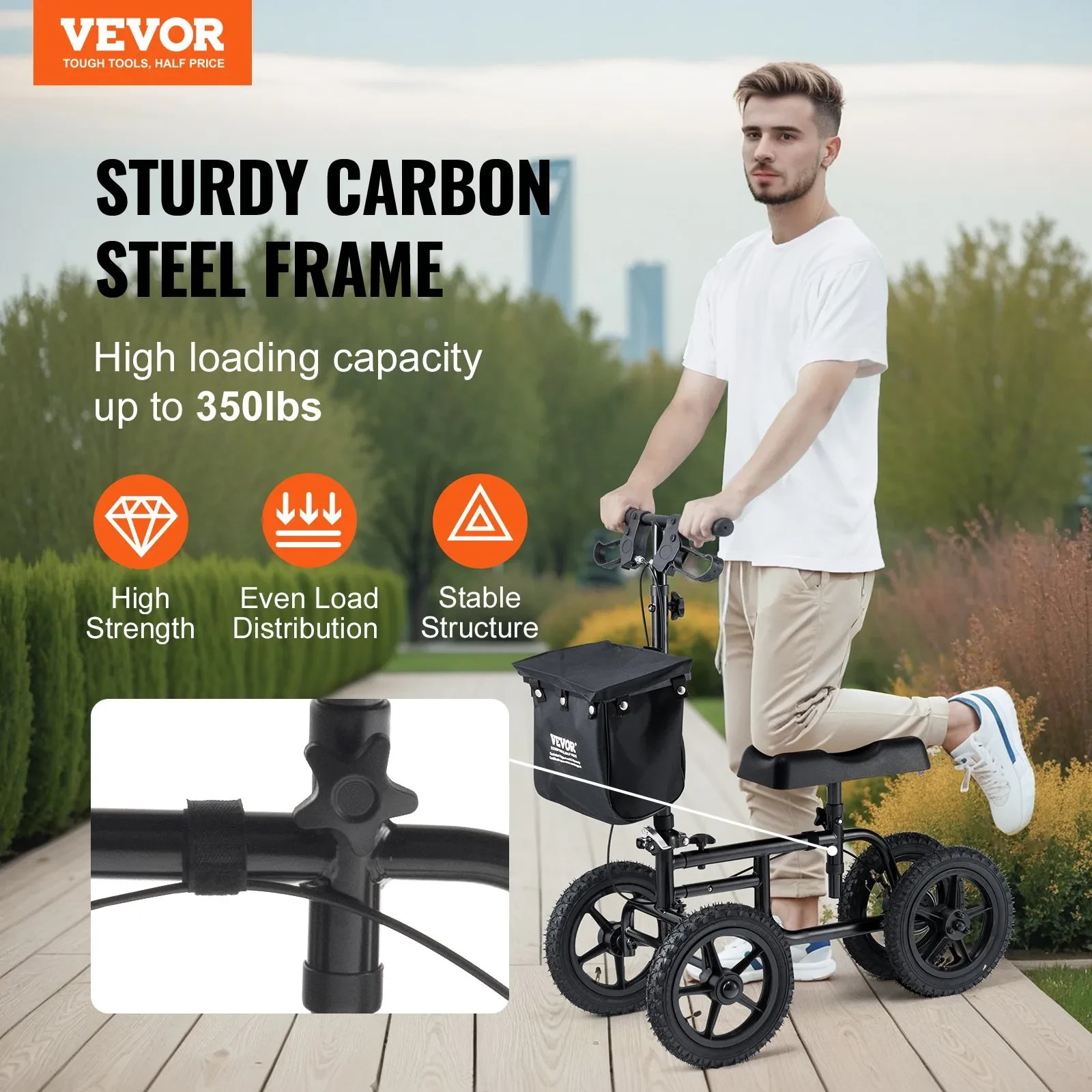 VEVOR Folding Knee Scooter