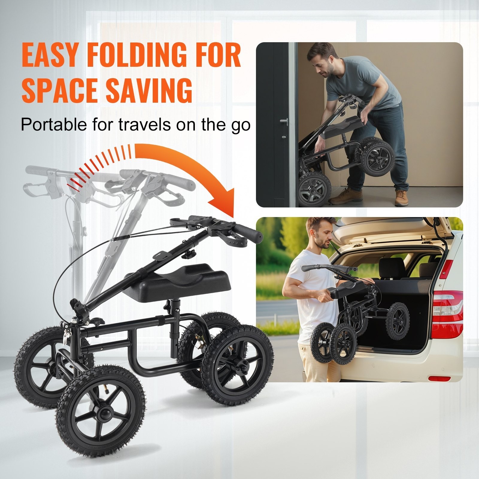 VEVOR Folding Knee Scooter - photo 5