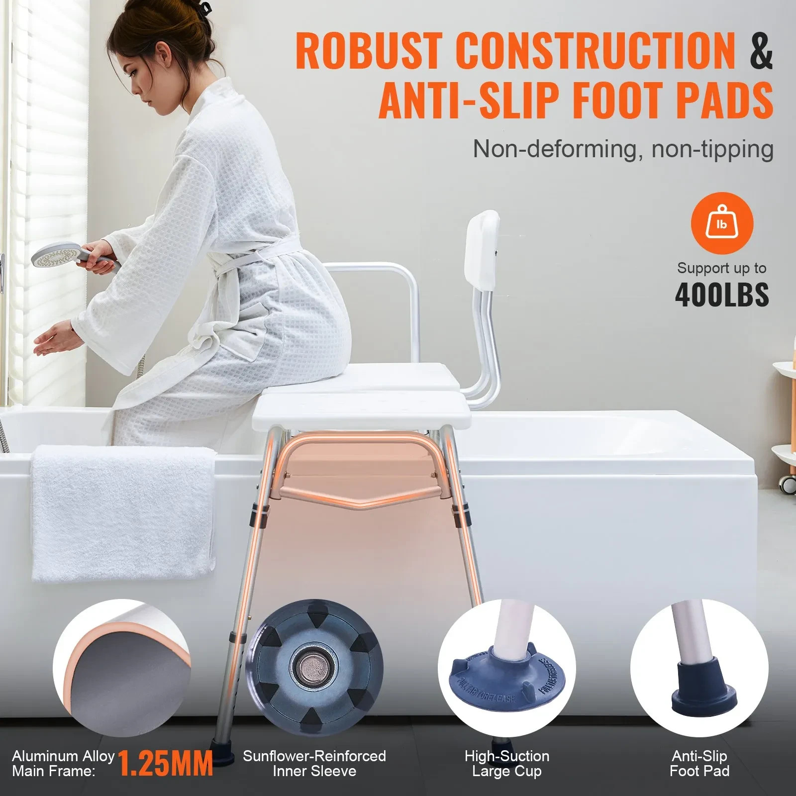 VEVOR Tub Transfer Bench - photo 3