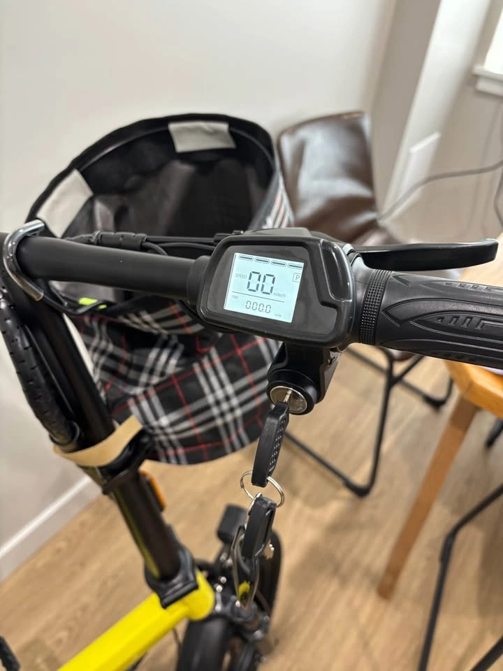 Yellow Folding Ebike - 48V 20AH, 8-Piece Suspension, Alarm - photo 4