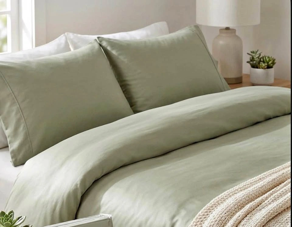 NEW Sealed HOMETREND King Duvet Set - Egyptian Cotton Sateen
