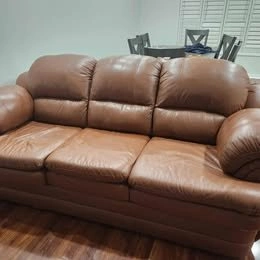 Leather 3-Seater Sofa – Comfortable & Solid - photo 2