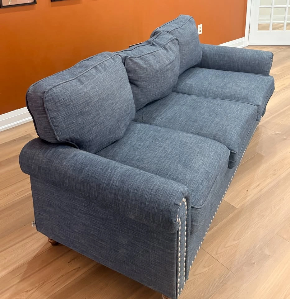 Blue Fabric Sofa – 77" x 31" - photo 2