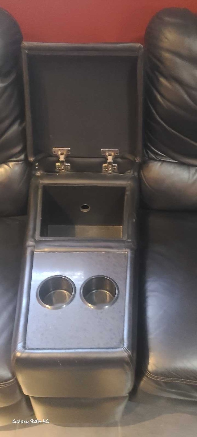 Black Leather Power Recliner Loveseat - photo 4