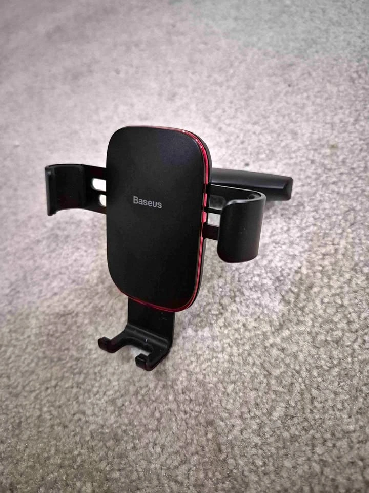 Baseus Gravity Car Phone Holder - Air Vent Mount (Black/Red)