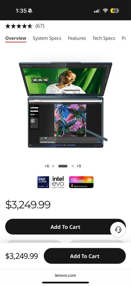 Lenovo Yoga Book 9i 13" Dual Screen Laptop - photo 3
