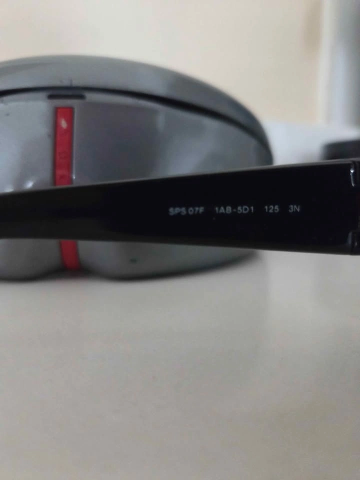 Vintage Prada Linea Rossa Shield Sunglasses - Original Case - photo 3