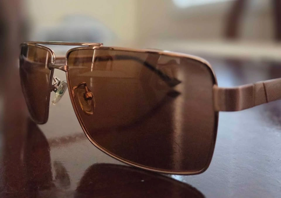 Premium Rose Gold Square Aviator Sunglasses - photo 3