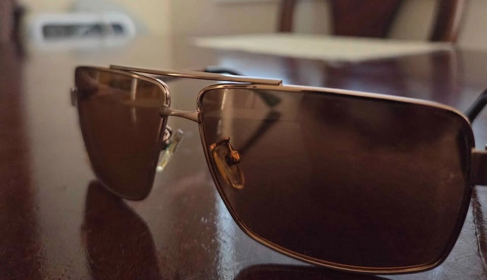 Premium Rose Gold Square Aviator Sunglasses - photo 4