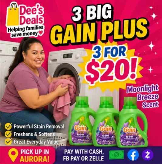 3 Big Gain Softener or Detergent for $20!! - photo 2