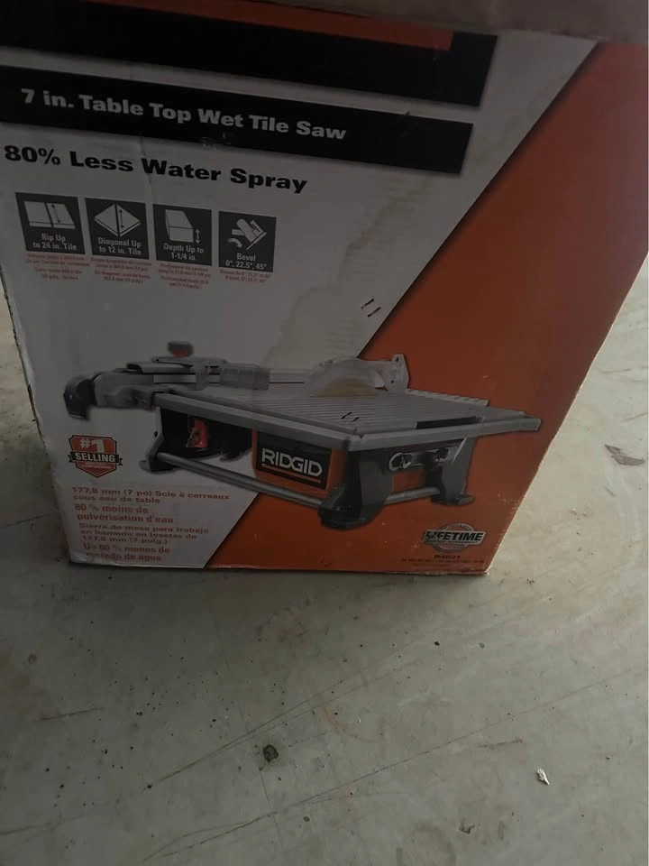 Ridgid Wet Tile Saw - photo 5