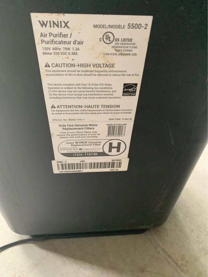 Winix 5510 Air Purifier - photo 2