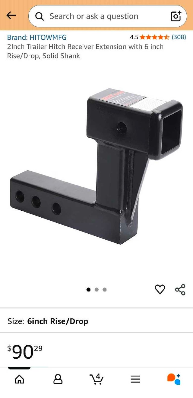 Hitow Manufacturing 2" Hitch Extension - photo 4