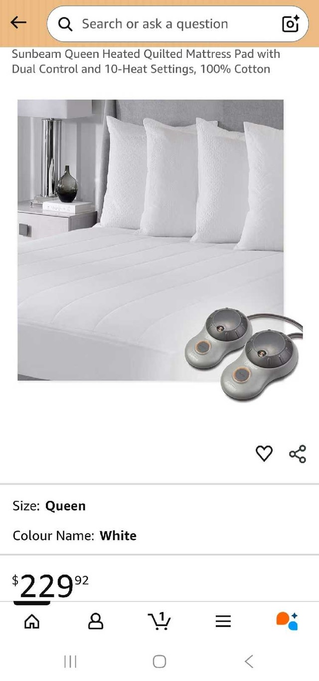 Sunbeam Queen Size Heated Mattress Pad - photo 4